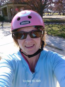 Angela Pea, biking the Trinity Trails
